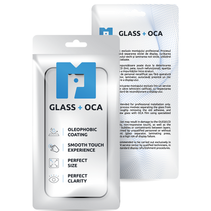 Skærmglas + OCA MP kompatibel med Samsung Galaxy S25 Edge S937, Sort