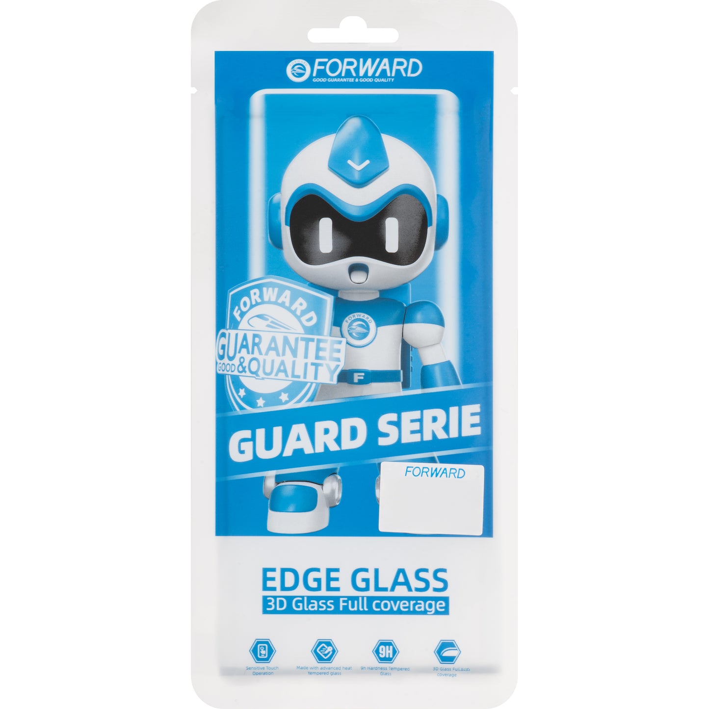 Skærmglas + Edge Glue / OCA Forward Guard til Huawei P30 Pro, Sort