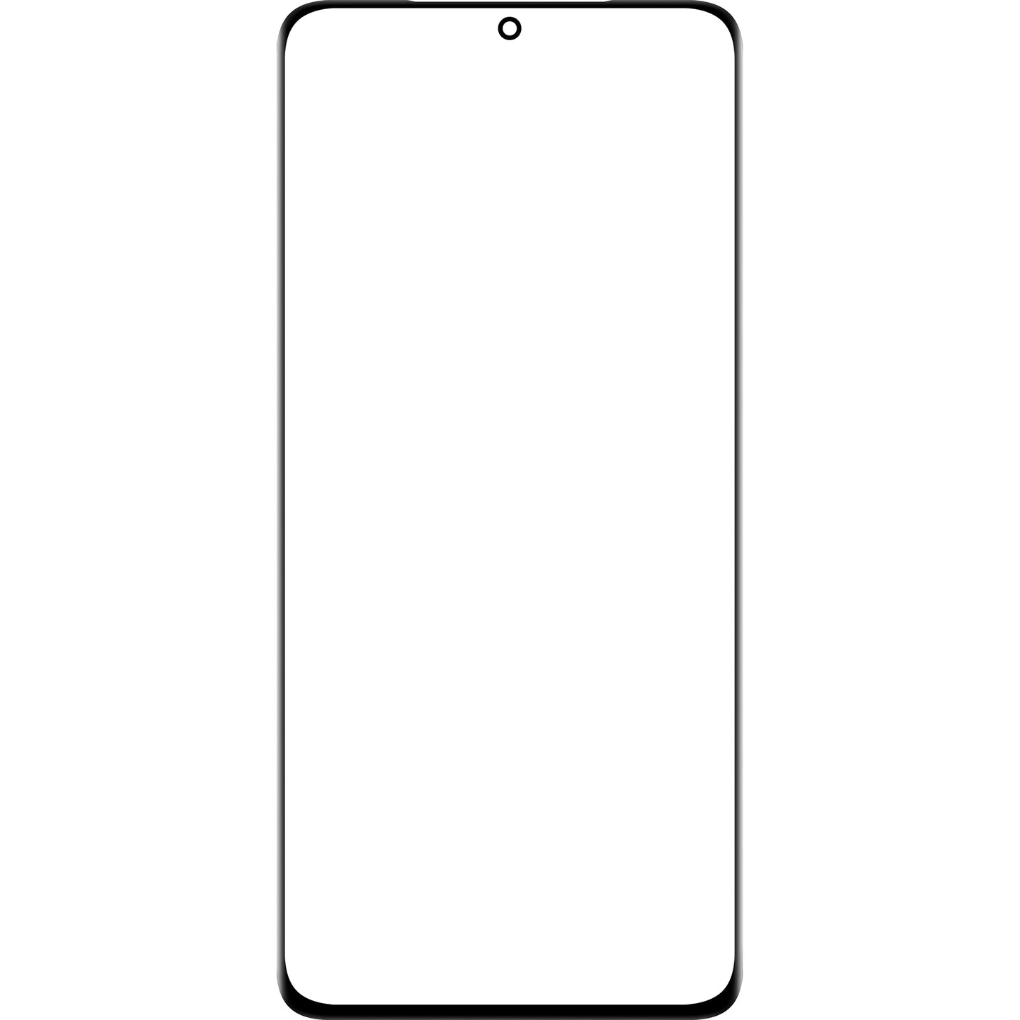 Skærmglas + Edge Glue / OCA Forward Guard til Samsung Galaxy S21 Ultra 5G G998, Sort