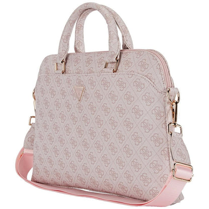 Guess 4G Triangle Logo taske til 15 tommer laptop, Pink