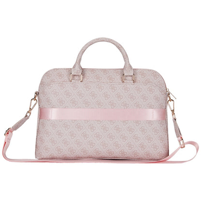 Guess 4G Triangle Logo taske til 15 tommer laptop, Pink