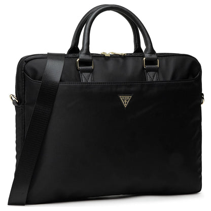 Guess Triangle Logo taske til 16-tommer bærbar, sort
