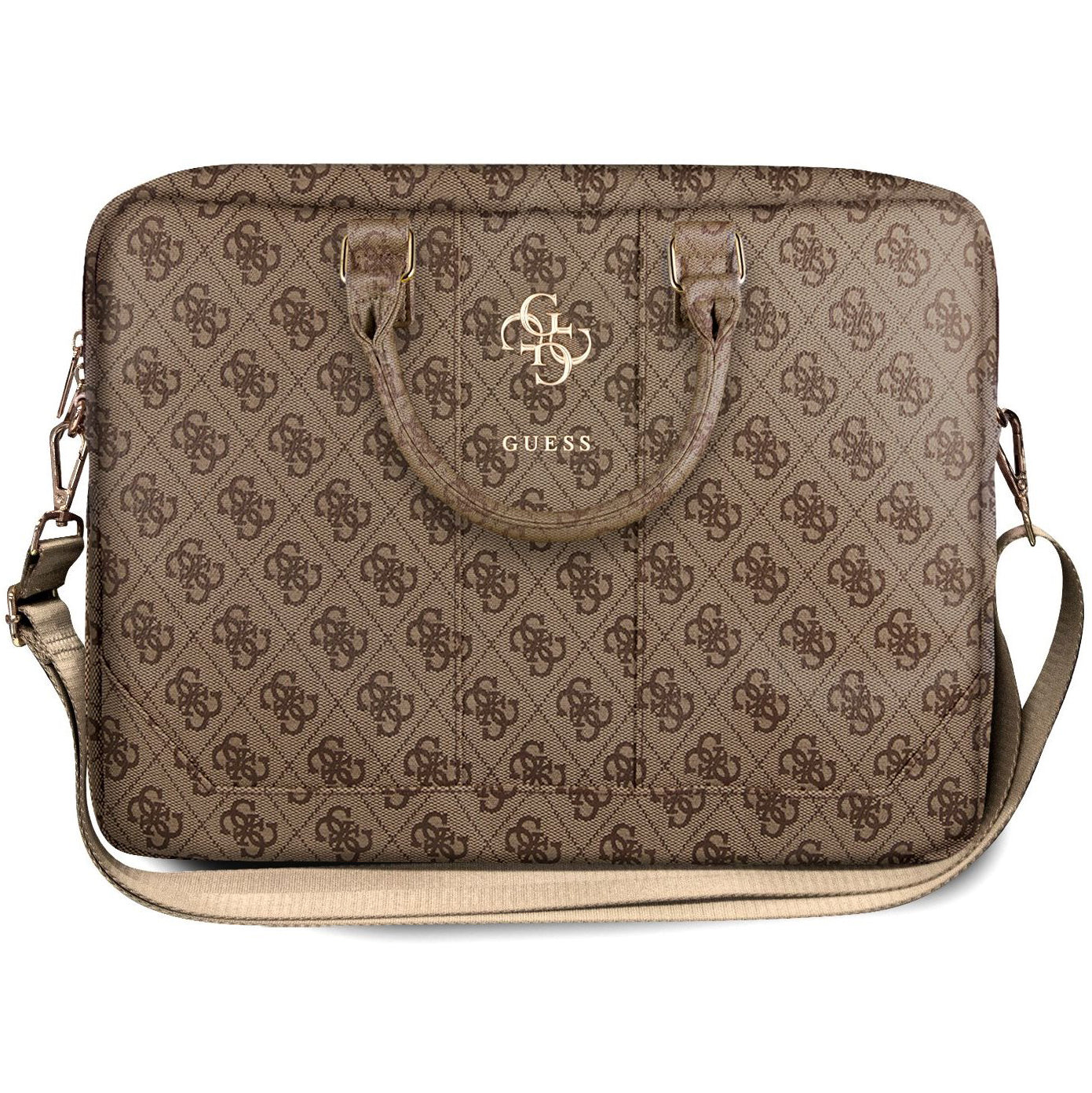 Guess 4G Metal Logo taske til Laptop 15inch - 16inch, Brun