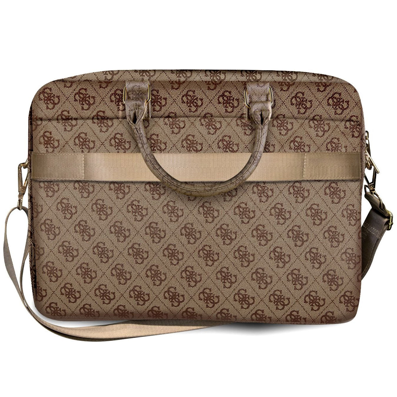 Guess 4G Metal Logo taske til Laptop 15inch - 16inch, Brun