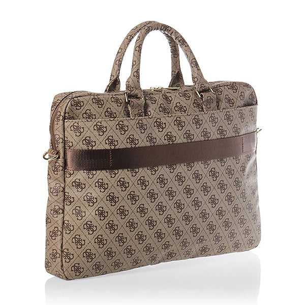 Guess 4G Metal Logo taske til Laptop 15inch - 16inch, Brun