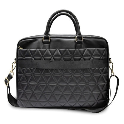 Guess Quilted taske til 15 tommer laptop, Sort