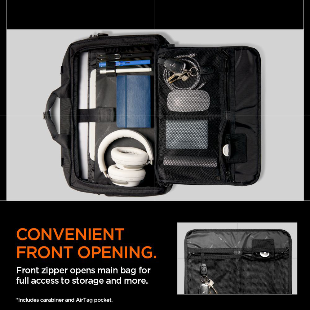 Spigen Klasden taske til 16 tommer laptop, sort