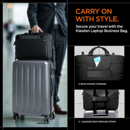 Spigen Klasden taske til 16 tommer laptop, sort