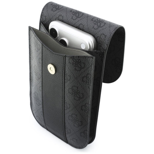 Universal Taske til Telefon, Guess, 4G Classic Logo Stripe, Sort