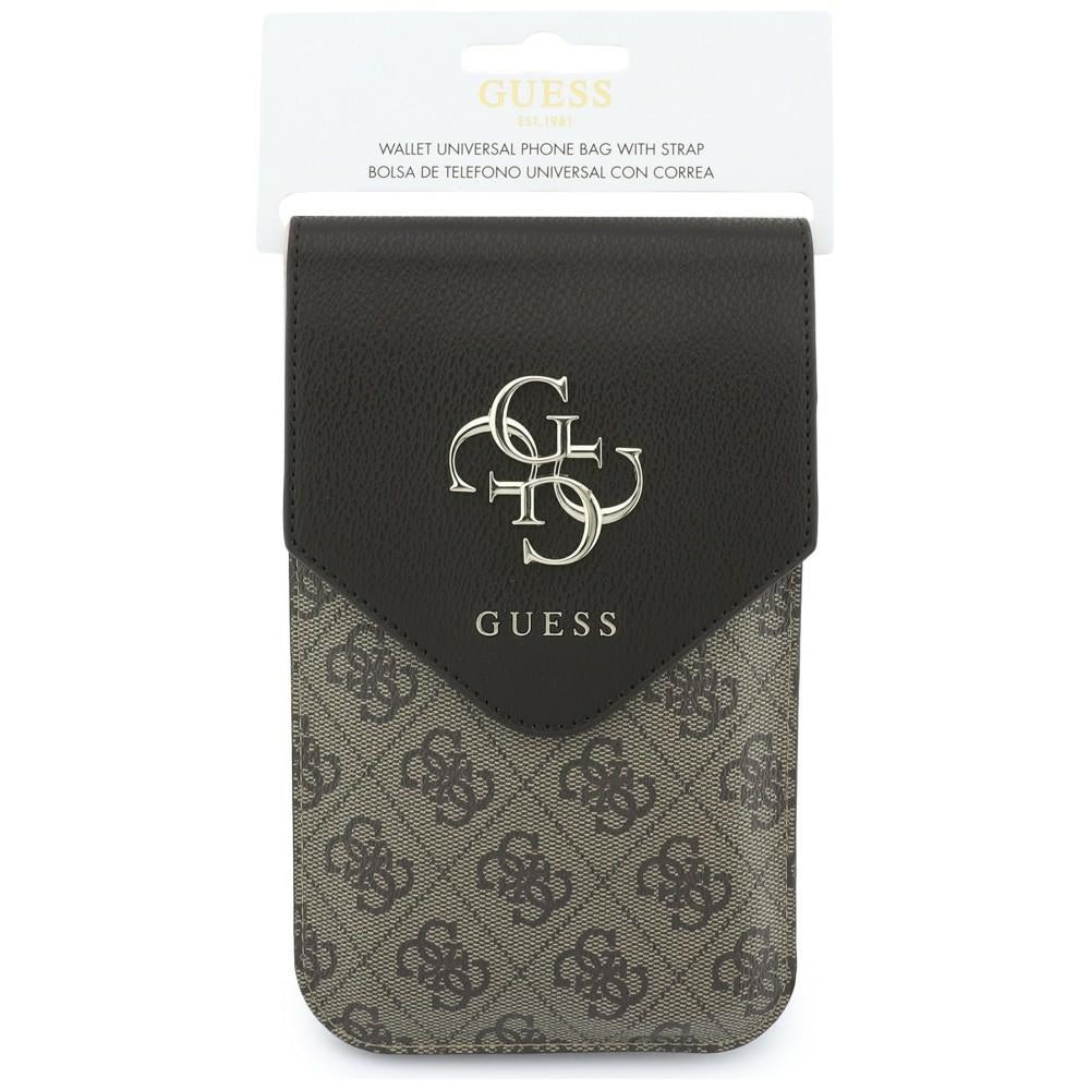 Universal Taske til Telefon, Guess, 4G Grained Classic Logo, Brun