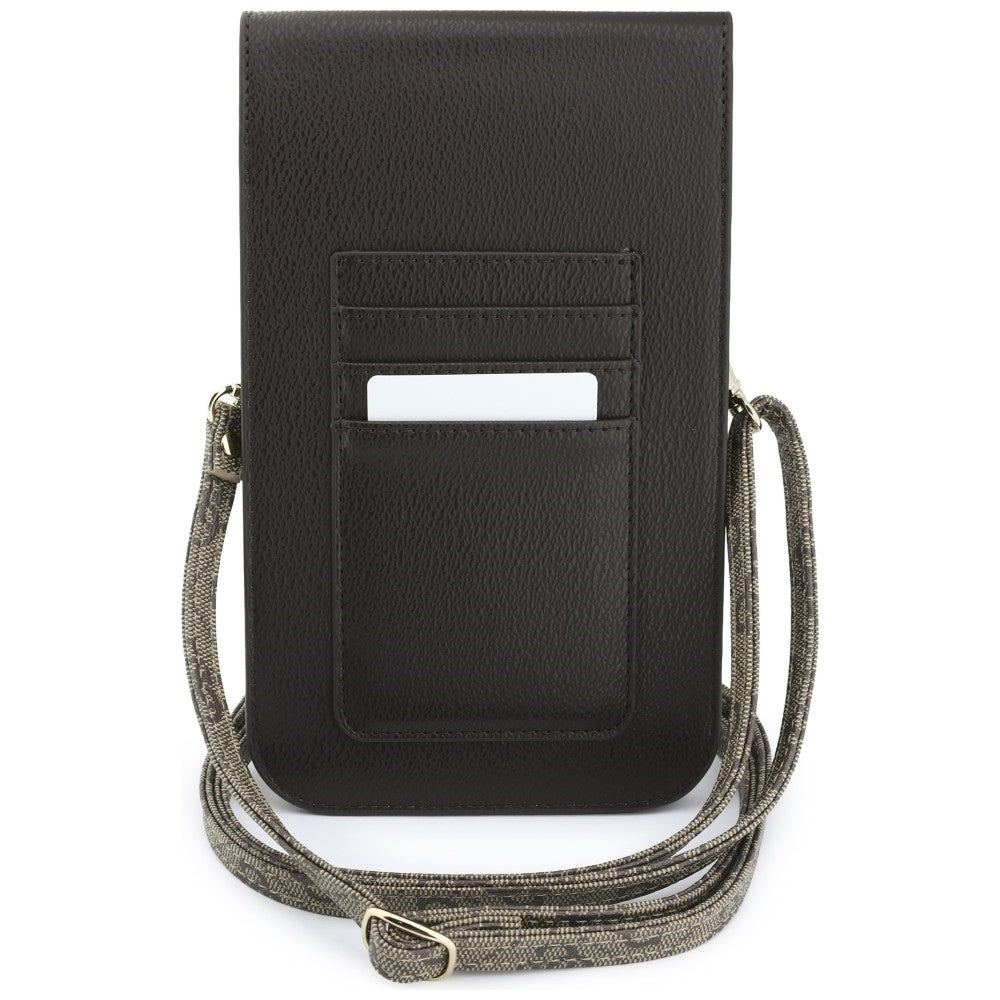 Universal Taske til Telefon, Guess, 4G Grained Classic Logo, Brun