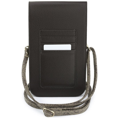 Universal Taske til Telefon, Guess, 4G Grained Classic Logo, Brun