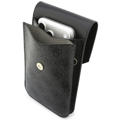 Universal Taske til Telefon, Guess, 4G Grained Classic Logo, Sort