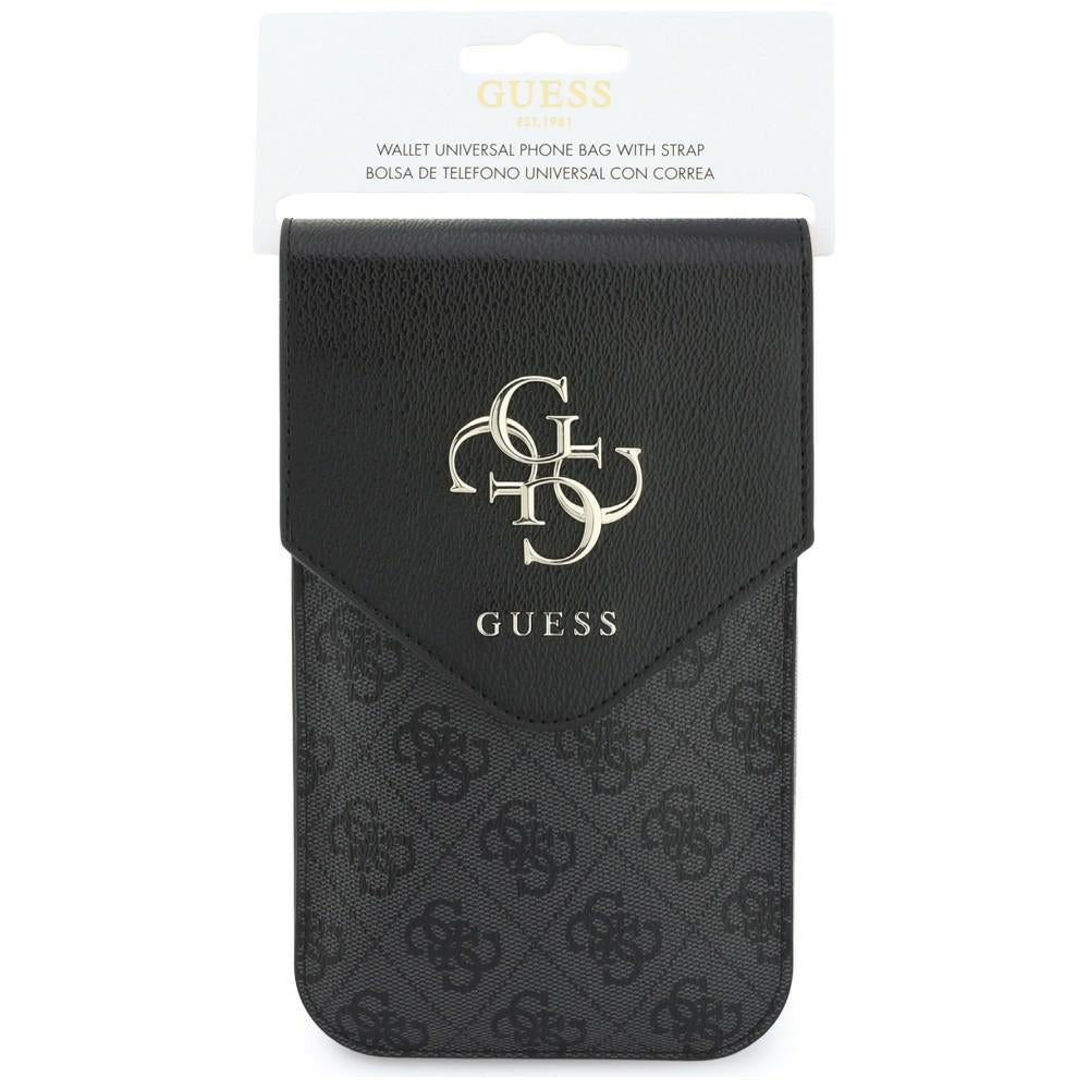 Universal Taske til Telefon, Guess, 4G Grained Classic Logo, Sort
