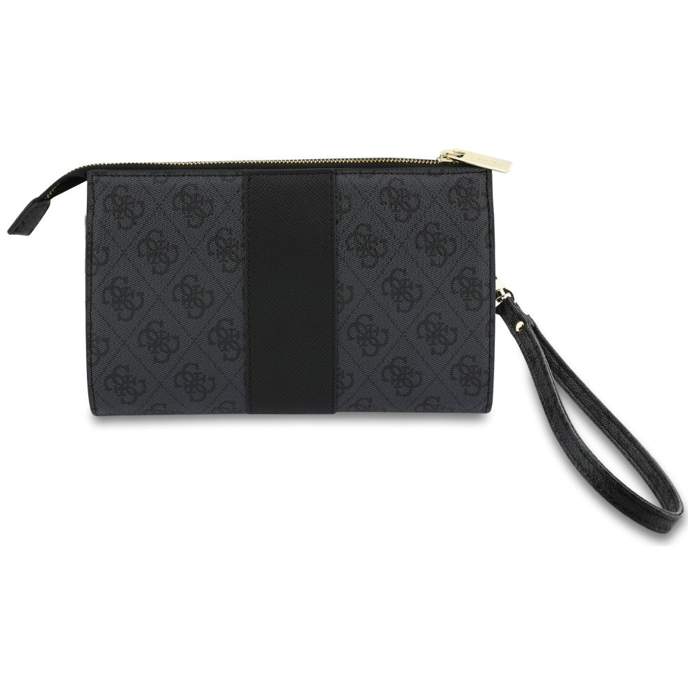 Universal Phone Bag, Guess, 4G Round Classic Logo Stripe, Black