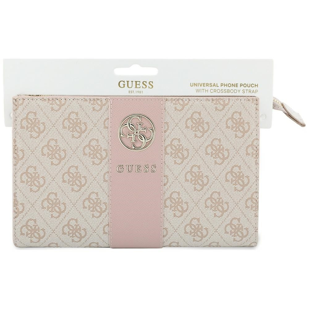 Universalt telefonetui, Guess, 4G Round Classic Logo Stripe, lyserød