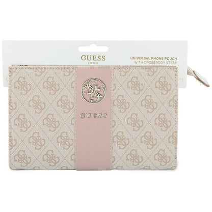 Universalt telefonetui, Guess, 4G Round Classic Logo Stripe, lyserød