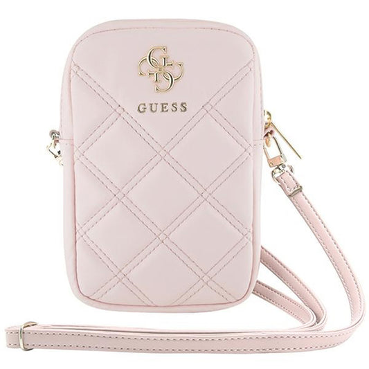Universal Taske til Telefon, Guess, Quilted 4G, Pink