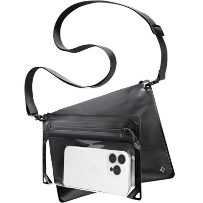 Universal Vandtæt Taske og Cover Spigen Crossbag, Sort AMP09746