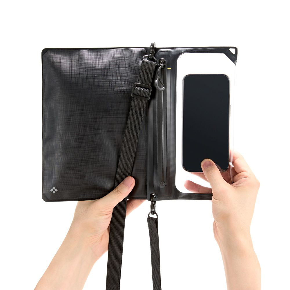 Universal Vandtæt Taske og Cover Spigen Crossbag, Sort AMP09746