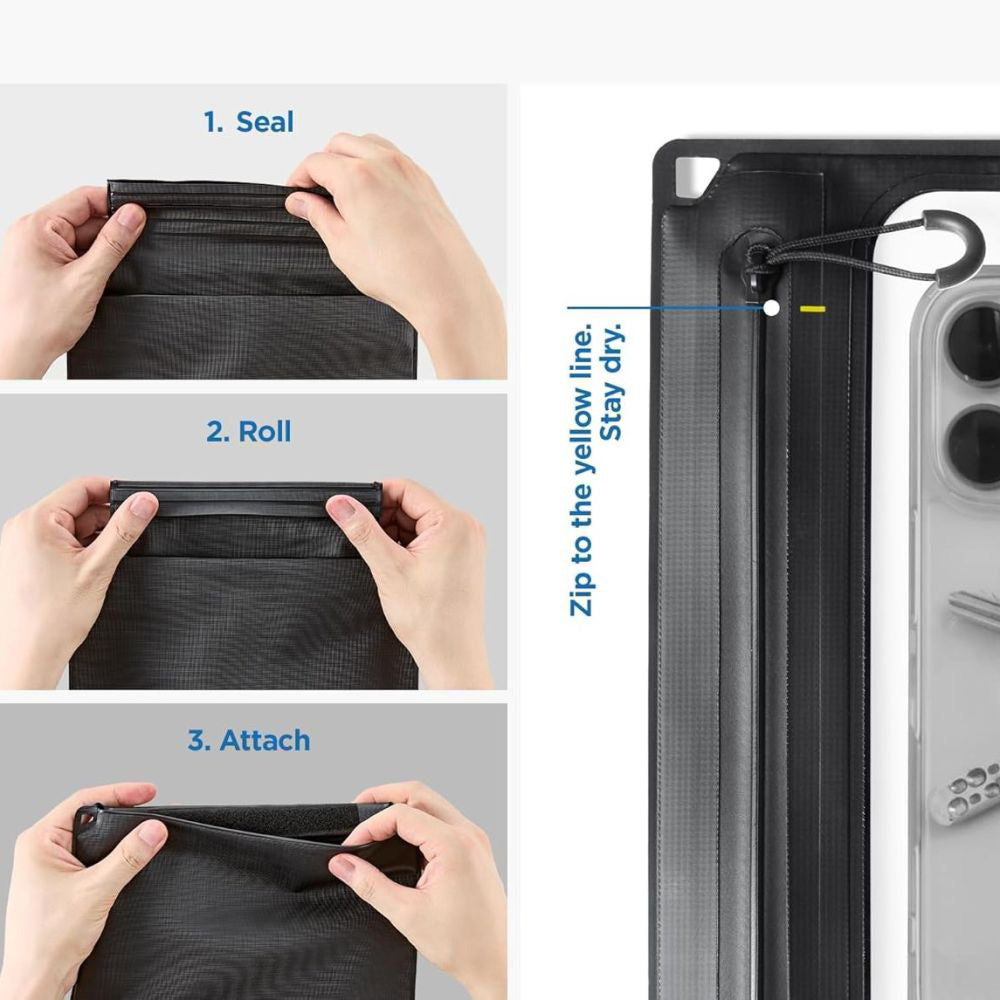 Universal Vandtæt Taske og Cover Spigen Crossbag, Sort AMP09746