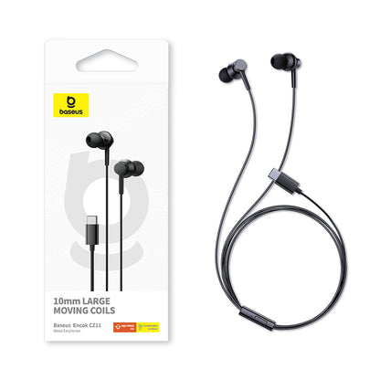Handsfree USB-C Baseus Encok CZ11, Sort A00164300113-Z1