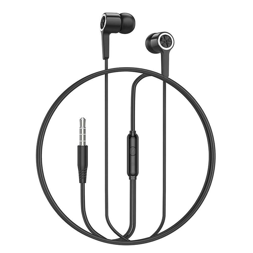 Handsfree 3.5mm HOCO M104, Sort