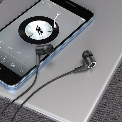 Handsfree 3.5mm HOCO M104, Sort