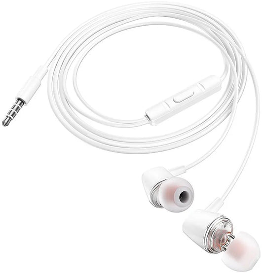 Handsfree 3.5mm HOCO M107, Hvid