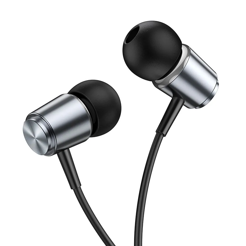 Handsfree 3.5mm HOCO M108, Grå