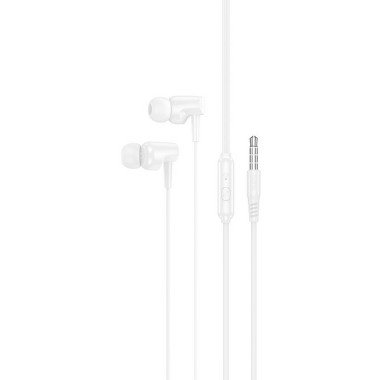 Handsfree 3.5mm HOCO M112, Hvid