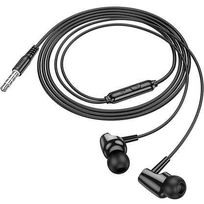 Handsfree 3.5mm HOCO M112, Sort
