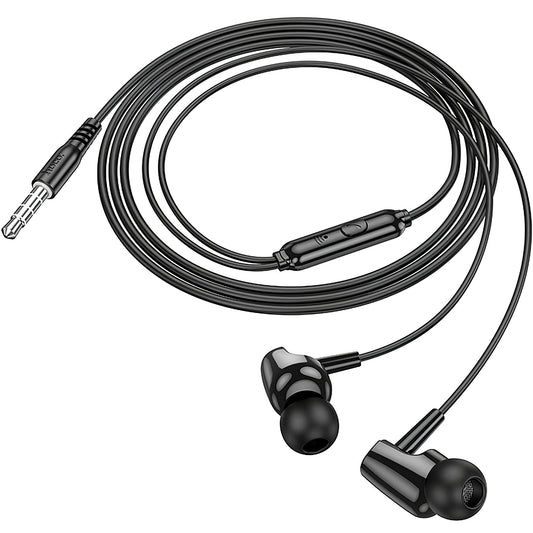 Handsfree 3.5mm HOCO M112, Sort