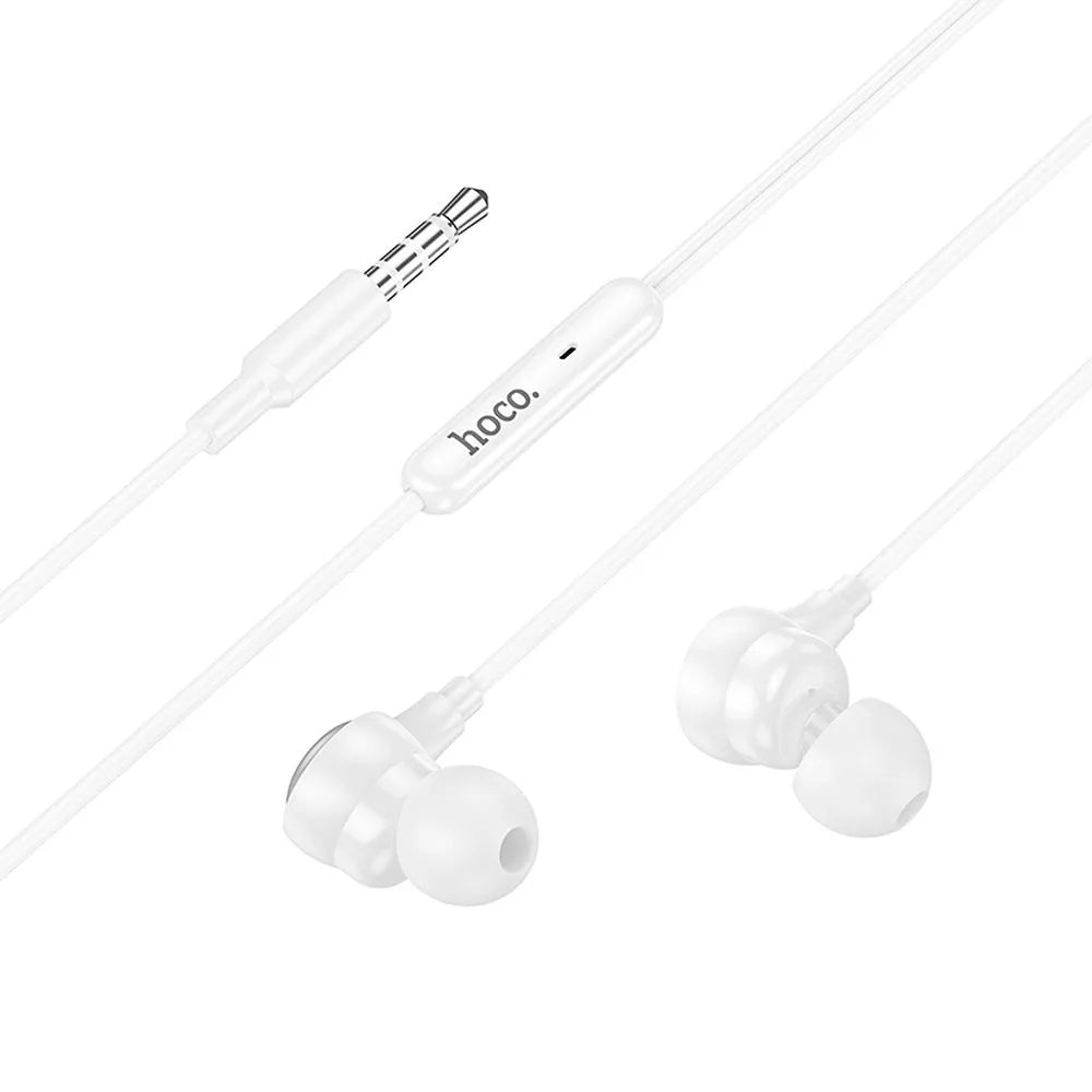 Handsfree 3.5mm HOCO M116, Hvid