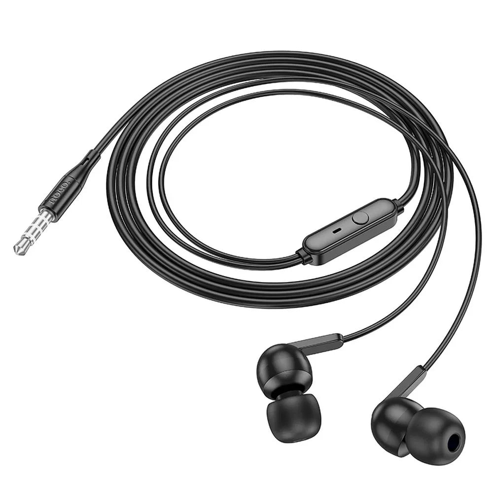 Handsfree 3.5mm HOCO M124, Sort