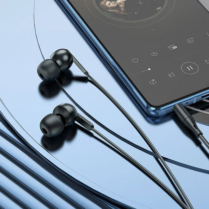 Handsfree 3.5mm HOCO M124, Sort