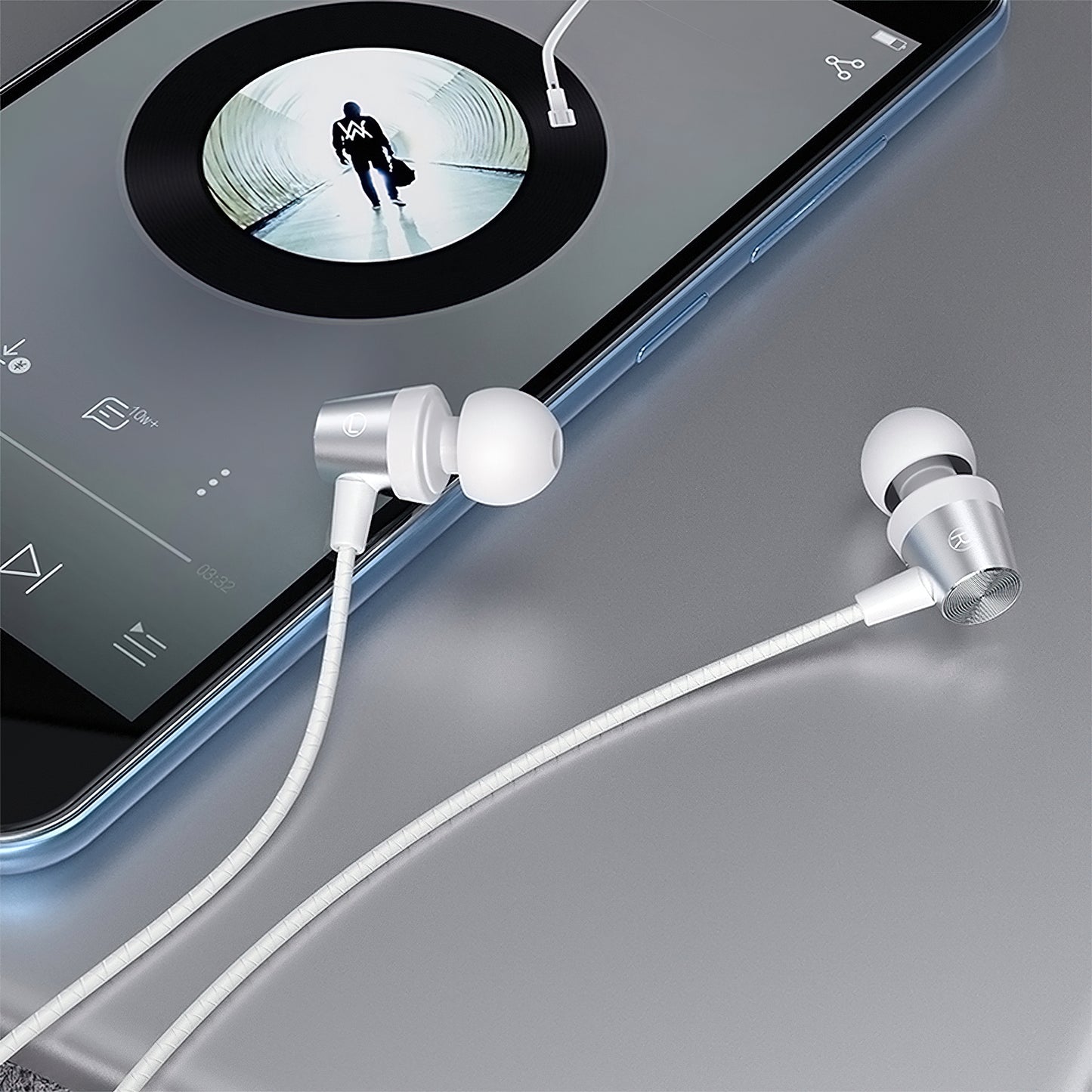 Handsfree 3.5mm HOCO M79, Hvid