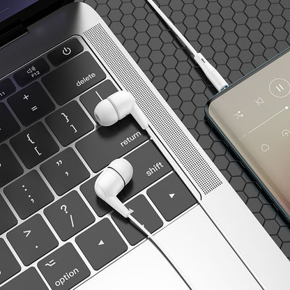 Handsfree 3.5mm HOCO M97, Hvid