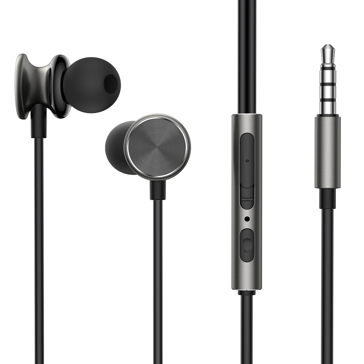 Handsfree 3,5 mm Joyroom JR-EW03, Grå