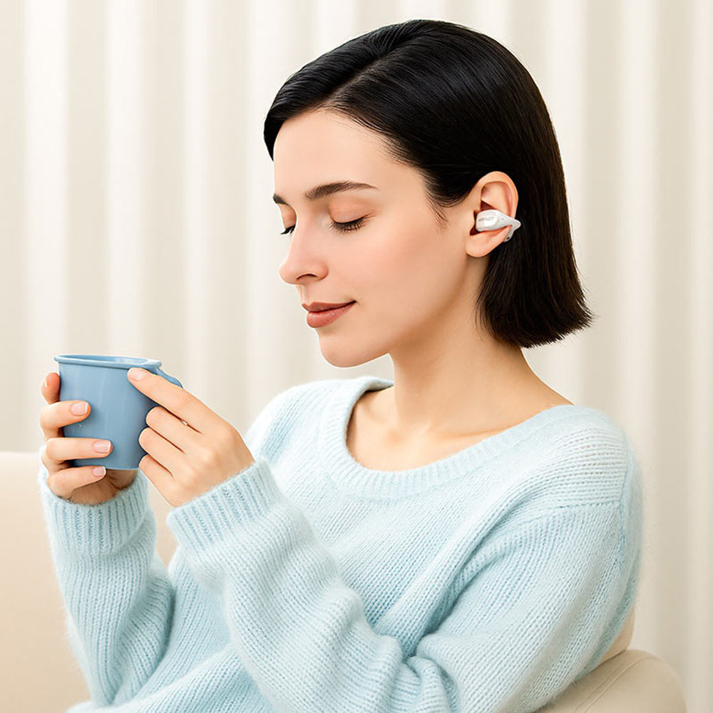 Handsfree Bluetooth Acefast Aceclip Pro, TWS, Guld