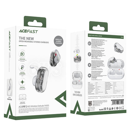 Handsfree Bluetooth Acefast Acefit Neo, TWS, Hvid