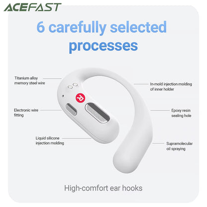 Handsfree Bluetooth Acefast FA002, TWS, Hvid