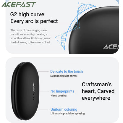 Handsfree Bluetooth Acefast FA002, TWS, Hvid