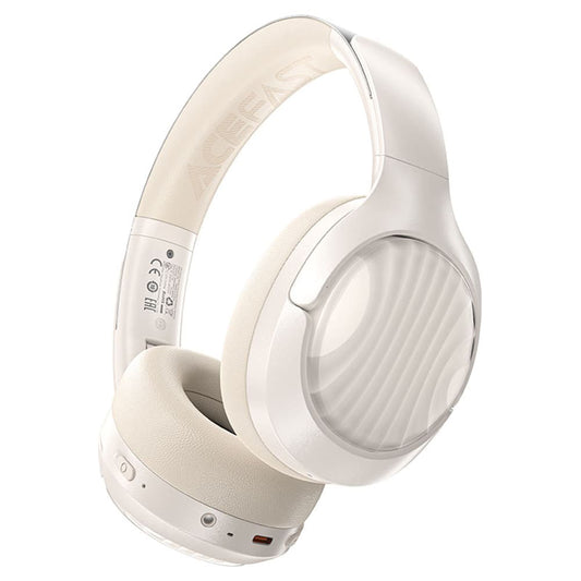 Handsfree Bluetooth Acefast H5, A2DP, ANC, Hvid