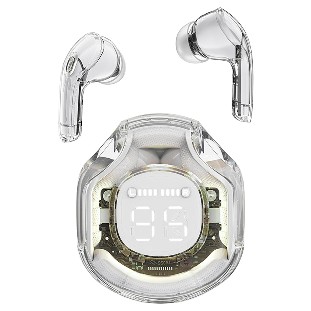Handsfree Bluetooth Acefast T8, TWS, Hvid