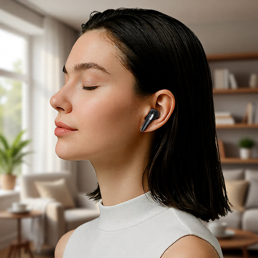 Bluetooth-håndfri Acefast W3, TWS, ANC, Sort