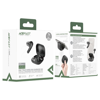 Handsfree Bluetooth Acefast W4, TWS, Sort
