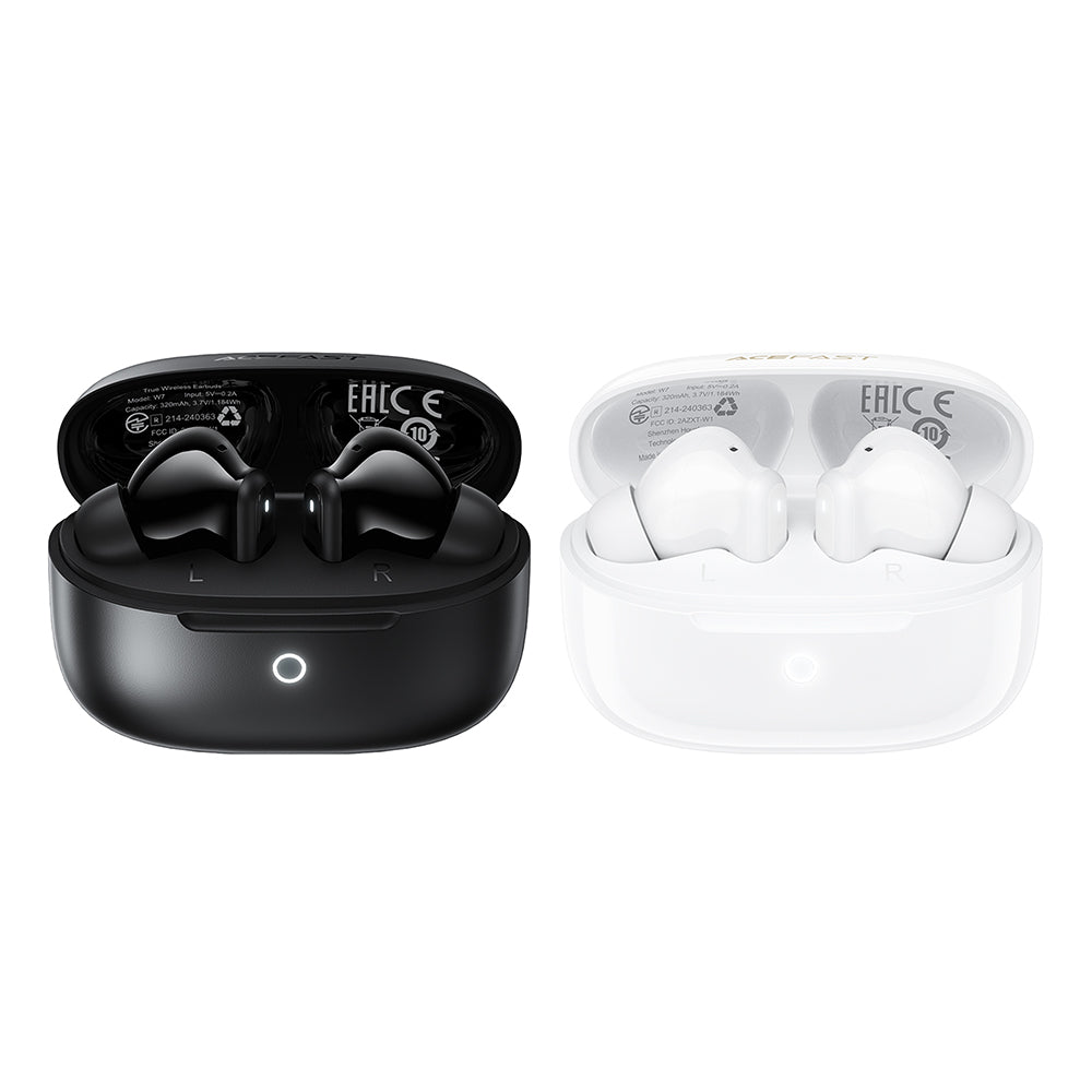 Handsfree Bluetooth Acefast W7, TWS, Hvid