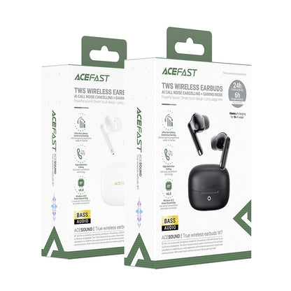 Handsfree Bluetooth Acefast W7, TWS, Sort