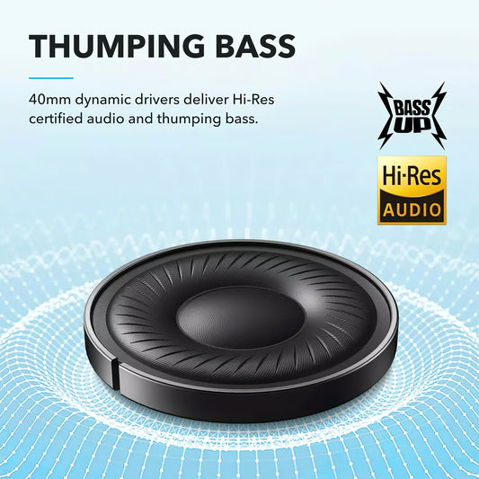 Handsfree Bluetooth Anker SoundCore Life Q20i, MultiPoint, A2DP, ANC, Blå A3004G31